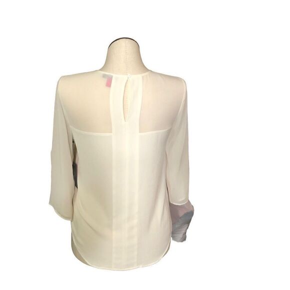 Vince Camuto Blouse Womens S Antique White Minimalist Modern NWT - Picture 2 of 6